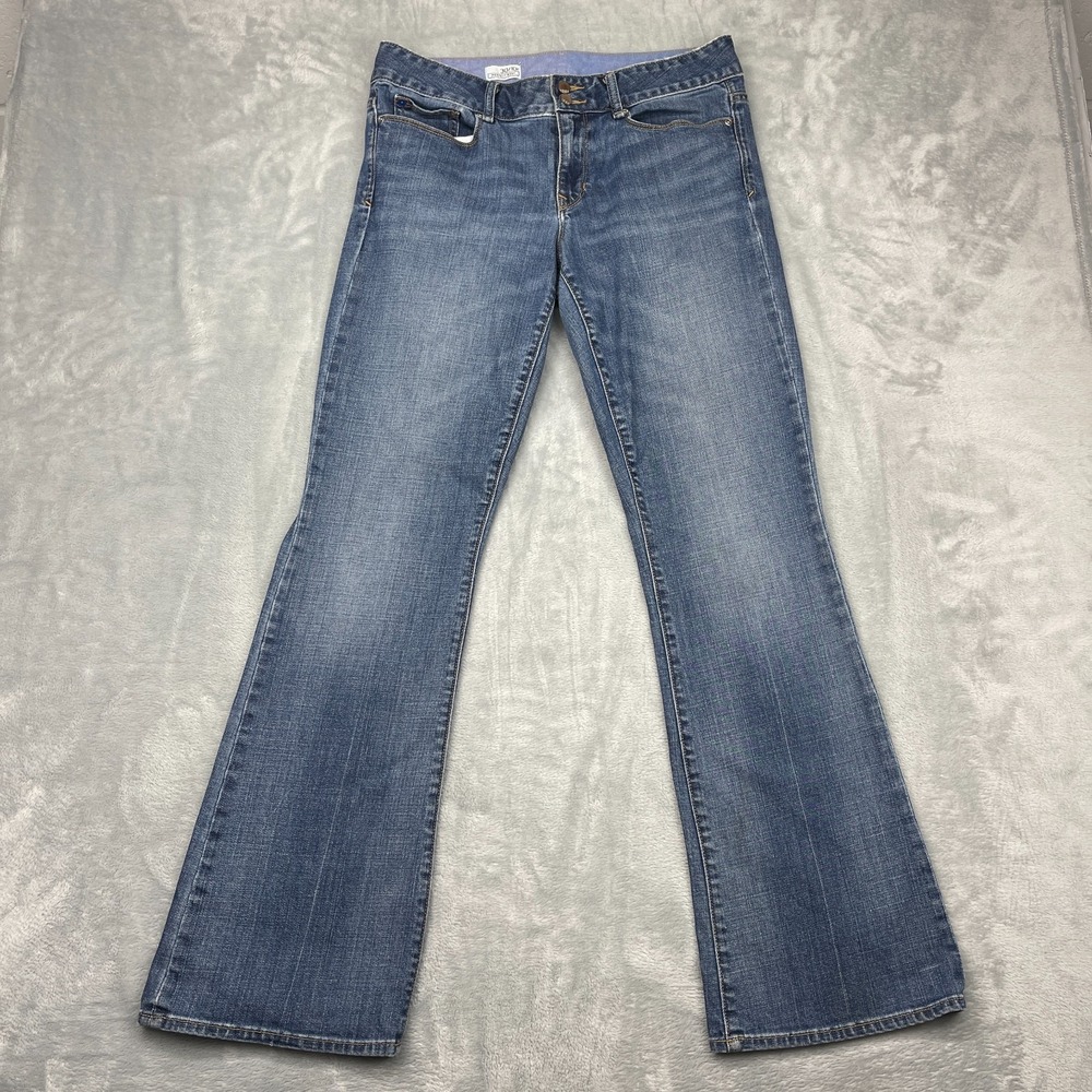 Gap 1969 Perfect Bootcut Jeans Womens 30/10R (35x32) Blue Medium Wash Button Fly